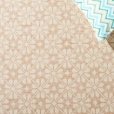 Martha Stewart Kalden Floral Water Resistant Indoor Rectangular Area Rug