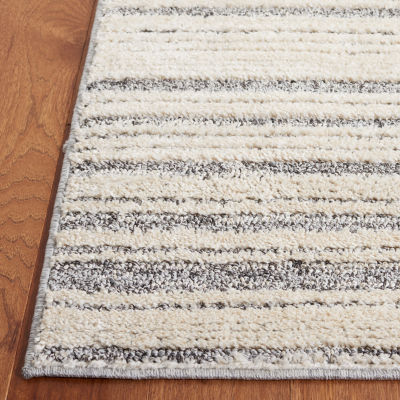 Martha Stewart Kelly Stripe Washable Indoor Rectangular Area Rug