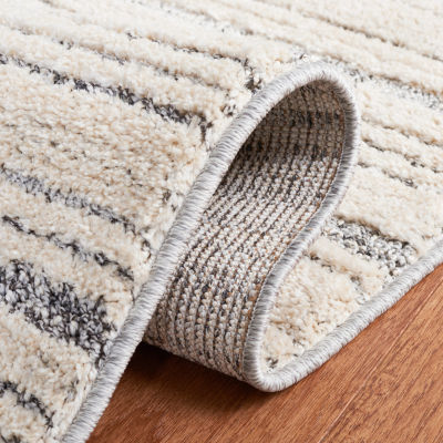 Martha Stewart Kelly Stripe Washable Indoor Rectangular Area Rug