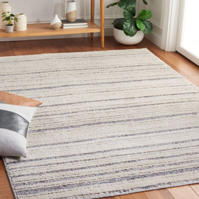 Martha Stewart Kelly Stripe Washable Indoor Rectangular Area Rug