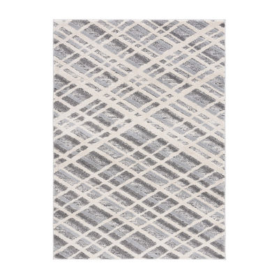 Martha Stewart Mara Geometric Washable Indoor Rectangular Area Rug