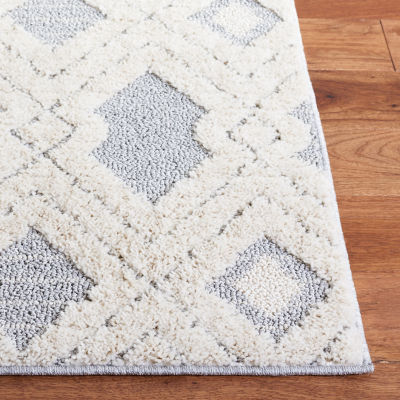 Martha Stewart Mia Geometric Washable 4'X6' Indoor Rectangular Area Rug