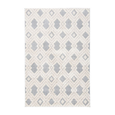 Martha Stewart Mia Geometric Washable 4'X6' Indoor Rectangular Area Rug