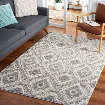 Martha Stewart Dana Geometric Washable 4' X 6' Indoor Rectangular Area Rug