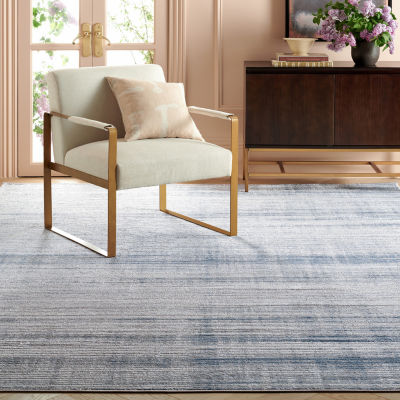 Martha Stewart Mila Stripe Washable Indoor Rectangular Area Rug