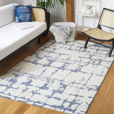 Martha Stewart Lana Abstract Hand Tufted Indoor Rectangle Area Rug