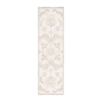 Martha Stewart Leia Floral Hand Tufted Washable 27" X 96" Indoor Rectangle Runner"