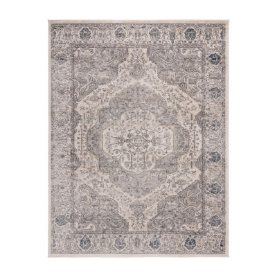 Martha Stewart Leon Medallion Washable Indoor Rectangle Area Rug