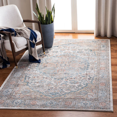 Martha Stewart May Medallion Washable 6'7" X 6'7" Indoor Square Area Rug