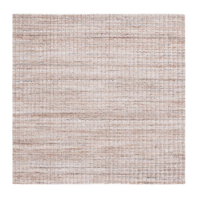 Martha Stewart Tanya Stripe Loomed Washable 6' X 6' Indoor Square Area Rug