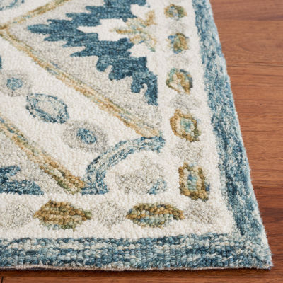 Martha Stewart Zuri Floral Hand Tufted Washable Indoor Rectangle Area Rug