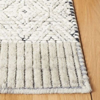 Martha Stewart Jade Bordered Loomed Washable 8' X 10' Indoor Rectangular Area Rug