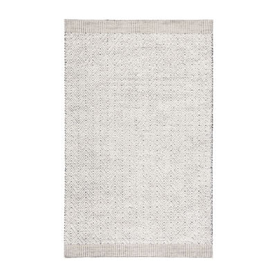 Martha Stewart Jade Bordered Loomed Washable 8' X 10' Indoor Rectangular Area Rug