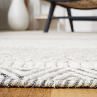 Martha Stewart Rae Stripe Loomed Washable Indoor Rectangular Area Rug