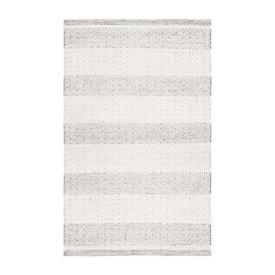 Martha Stewart Rae Stripe Loomed Washable Indoor Rectangular Area Rug