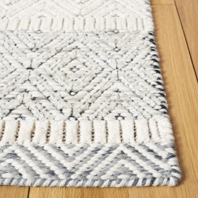 Martha Stewart Rae Stripe Loomed Washable Indoor Rectangular Area Rug