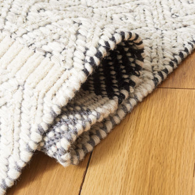 Martha Stewart Rae Stripe Loomed Washable Indoor Rectangular Area Rug