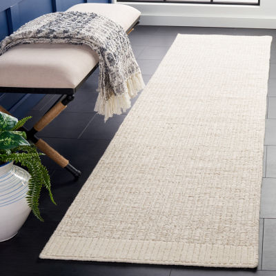 Martha Stewart Faye Stripe Loomed 27" X 108" Indoor Rectangular Runner"