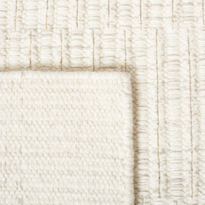 Martha Stewart Faye Stripe Loomed Washable 27" X 108" Indoor Rectangular Runner"