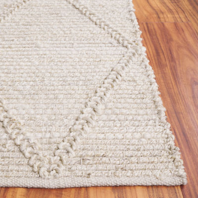 Martha Stewart Iona Solid Woven Washable Indoor Rectangular Area Rug