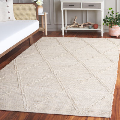 Martha Stewart Iona Solid Woven Washable Indoor Rectangular Area Rug