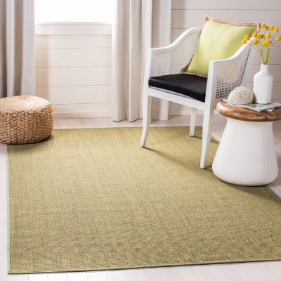 Martha Stewart Lilly Solid Woven Washable Indoor Rectangular Area Rug