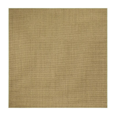 Martha Stewart Lilly Solid Woven Washable Indoor Square Area Rug