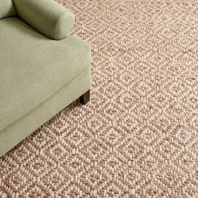 Martha Stewart Nell Bordered Woven 27" X 96" Indoor Rectangular Runner"
