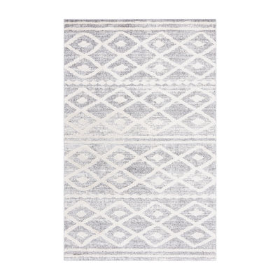 Martha Stewart Amy Bordered Washable 5' X 8' Indoor Rectangular Area Rug