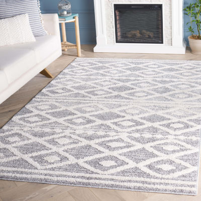 Martha Stewart Amy Bordered Washable 5' X 8' Indoor Rectangular Area Rug