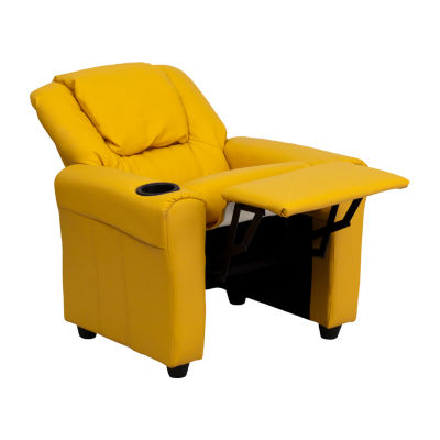 Vana Plush Recliner with Cup Holder for Kids