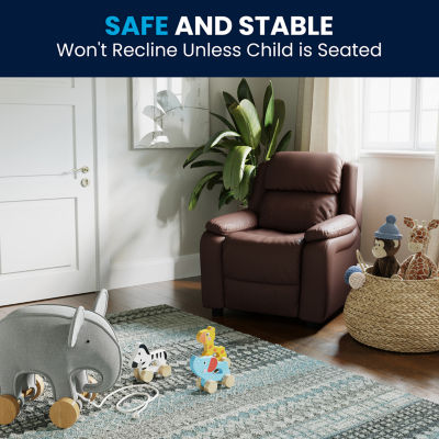 Charlie Padded Arm Recliner for Kids