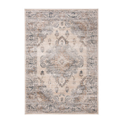 Martha Stewart Zara Medallion Washable Indoor Rectangular Accent Rug