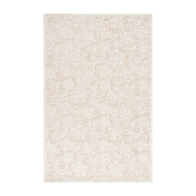 Martha Stewart Edi Floral Washable Indoor Rectangular Area Rug