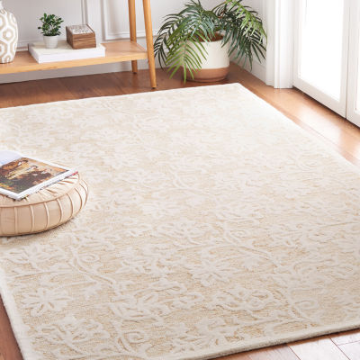 Martha Stewart Edi Floral Washable Indoor Rectangular Area Rug