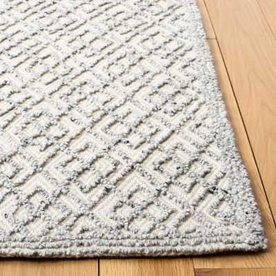 Martha Stewart Grace Bordered Washable Indoor Rectangular Area Rug