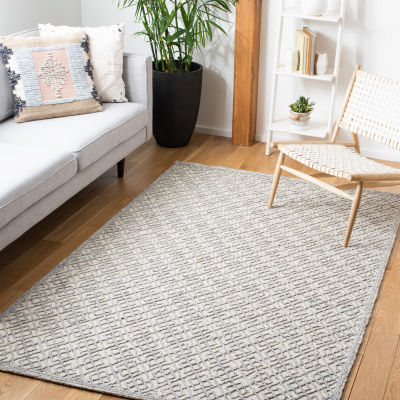 Martha Stewart Grace Bordered Washable Indoor Rectangular Area Rug