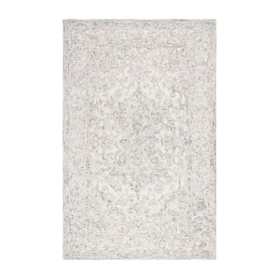 Martha Stewart Zion Bordered Washable Indoor Rectangular Area Rug