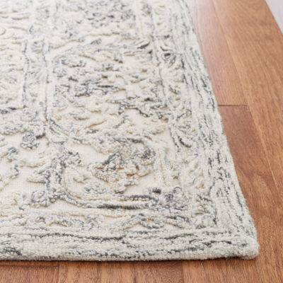 Martha Stewart Zion Bordered Washable Indoor Rectangular Area Rug