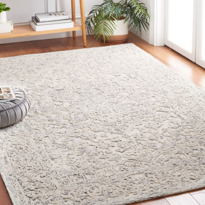 Martha Stewart Zion Bordered Washable Indoor Rectangular Area Rug