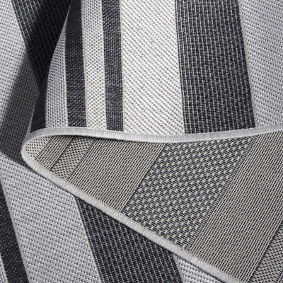 Martha Stewart Ripley Stripe 6'7" X 9' Indoor Rectangular Area Rug"