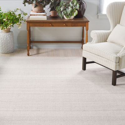 Martha Stewart Ana Geometric Woven Washable 6' X Indoor Square Area Rug