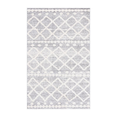 Martha Stewart Anne Bordered Washable 5' X 8' Indoor Rectangular Area Rug