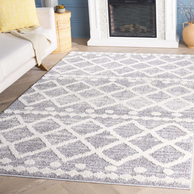 Martha Stewart Anne Bordered Washable 5' X 8' Indoor Rectangular Area Rug