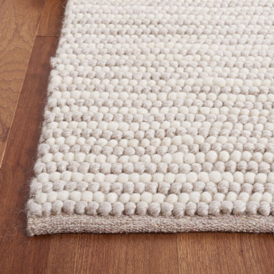 Martha Stewart Ina Stripe Woven Washable 27" X 108" Indoor Rectangular Runner"