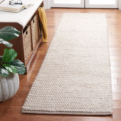 Martha Stewart Ina Stripe Woven Washable 27" X 108" Indoor Rectangular Runner"