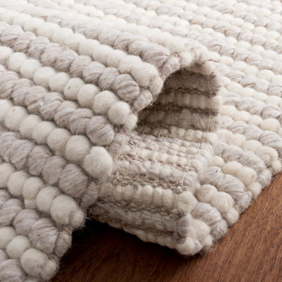 Martha Stewart Ina Stripe Woven Washable Indoor Rectangular Area Rug