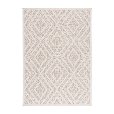 Martha Stewart Iris Geometric Washable 4' X 6' Outdoor Rectangular Area Rug