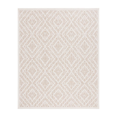 Martha Stewart Iris Geometric Washable Outdoor Rectangular Area Rug