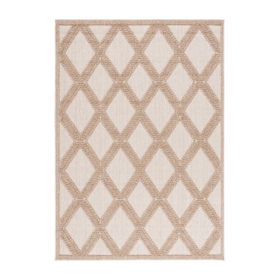 Martha Stewart Lora Geometric Washable Outdoor Rectangular Area Rug